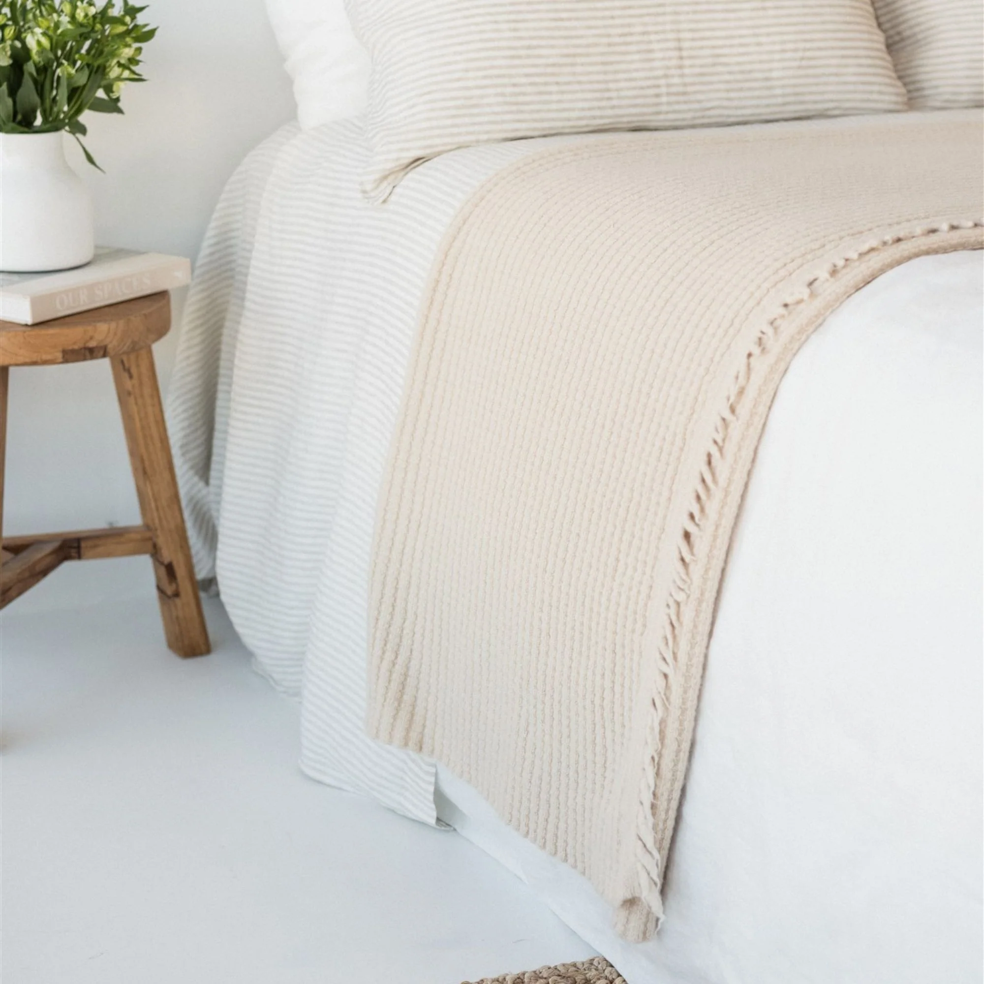 Birch Ribbed Wool Throw Blanket - Image 10