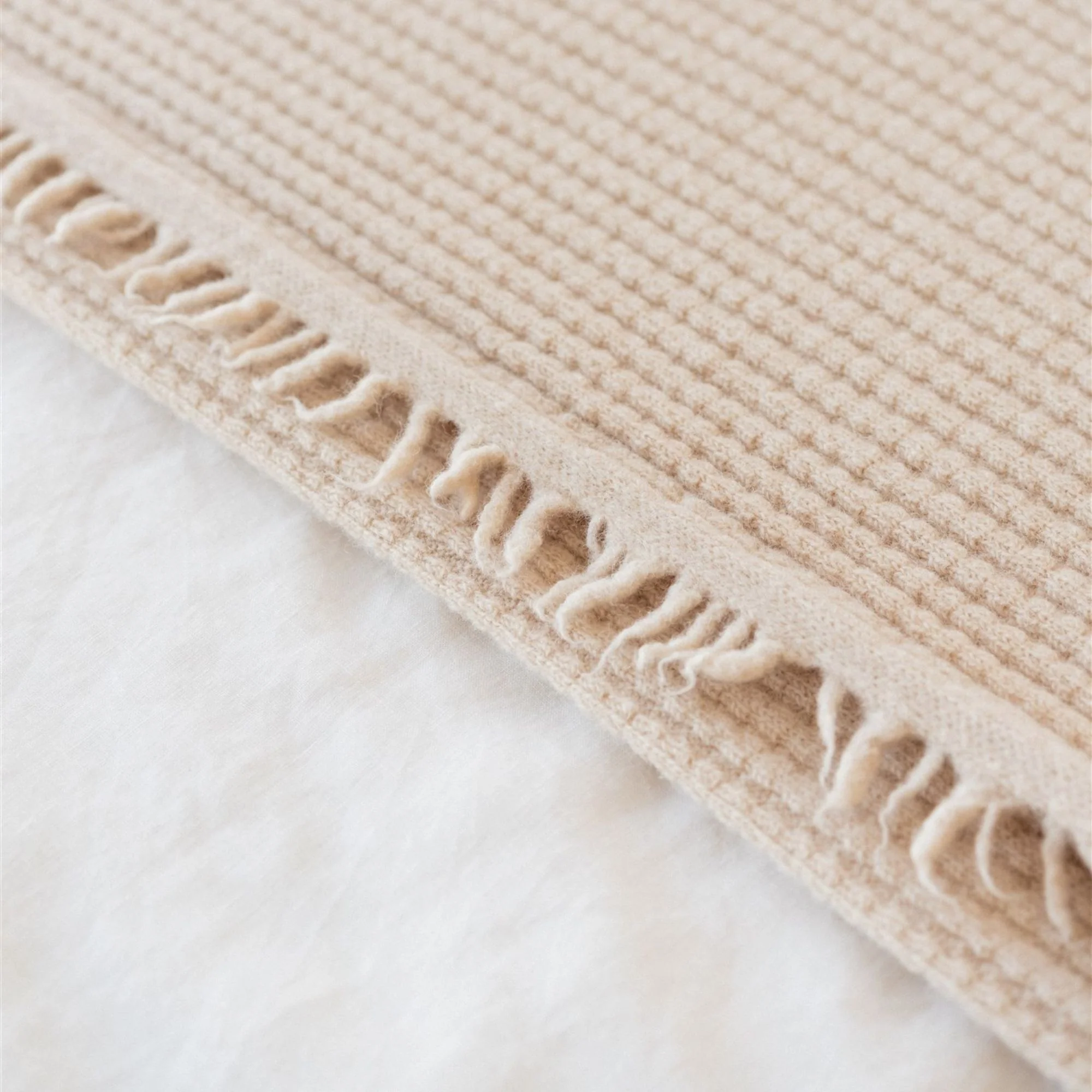 Birch Ribbed Wool Throw Blanket - Image 11