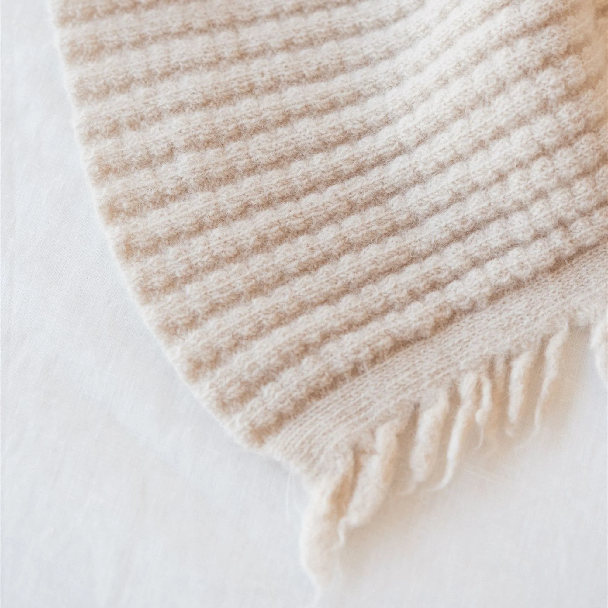 Birch Ribbed Wool Throw Blanket - Image 12