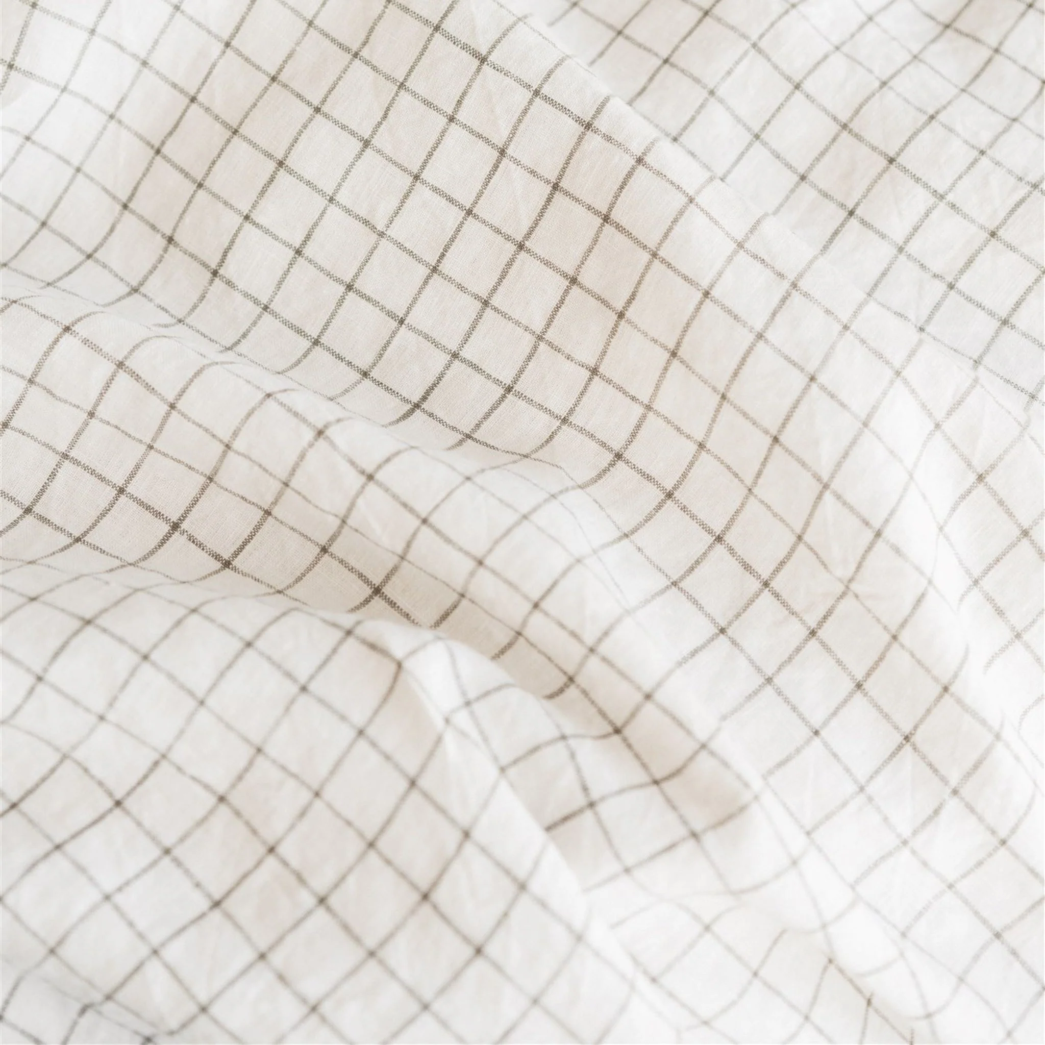 Cactus Grid Linen Duvet - Image 7
