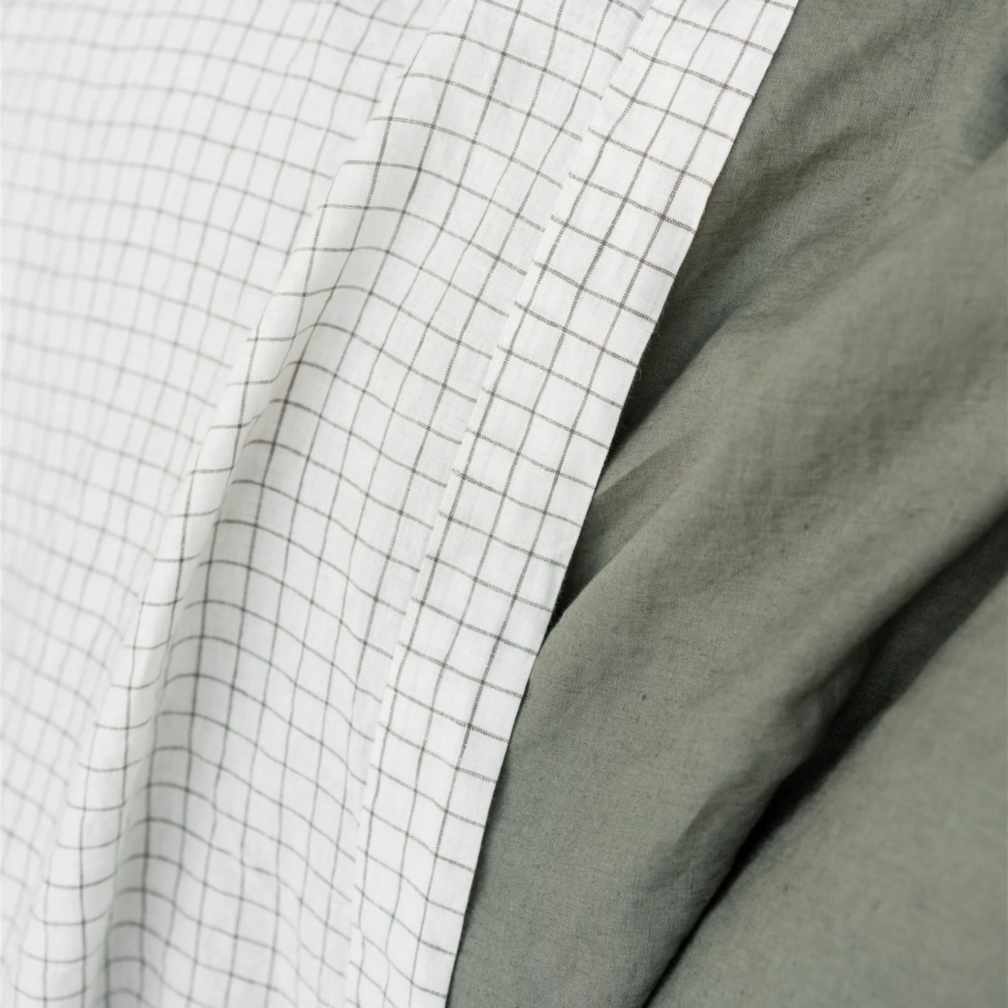 Cactus Grid Linen Fitted Sheet - Image 10
