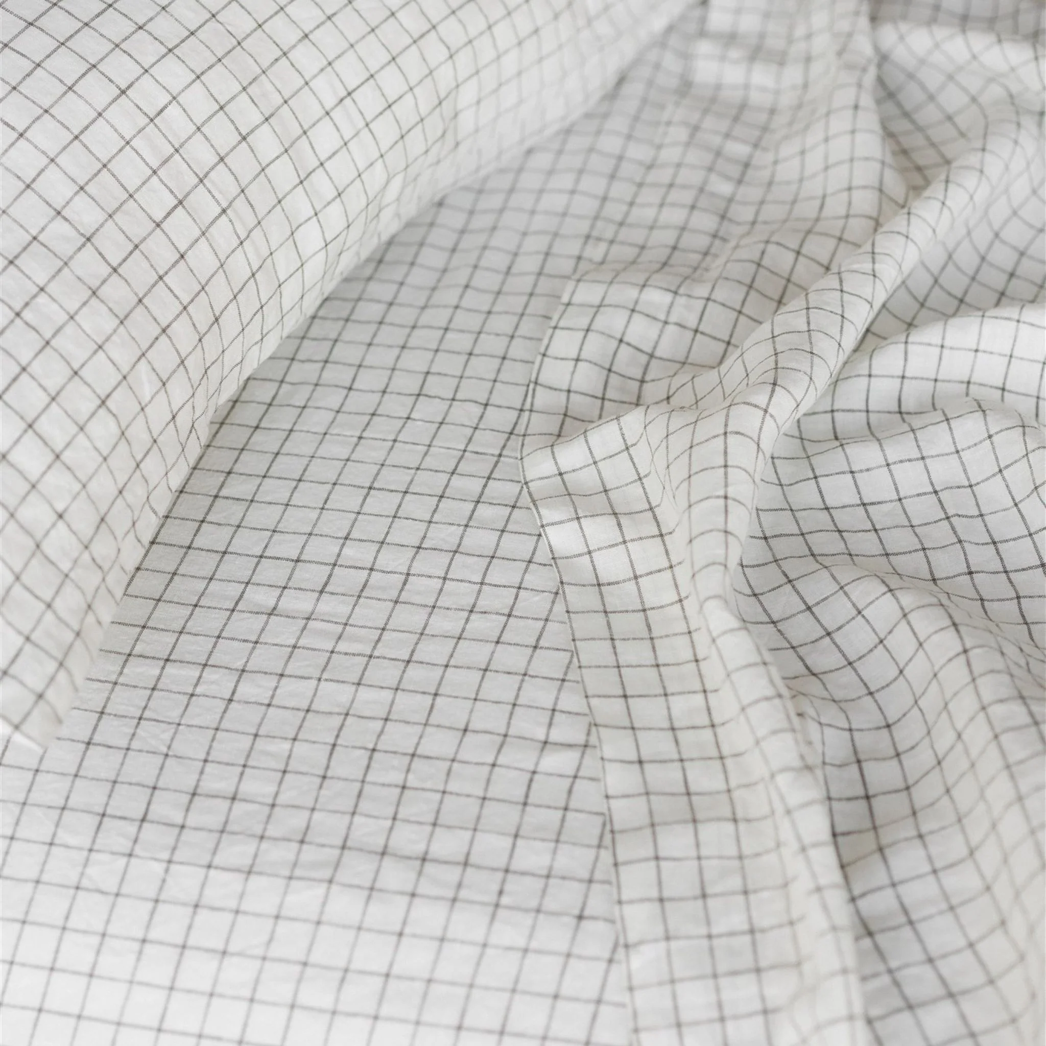 Cactus Grid Linen Fitted Sheet - Image 7