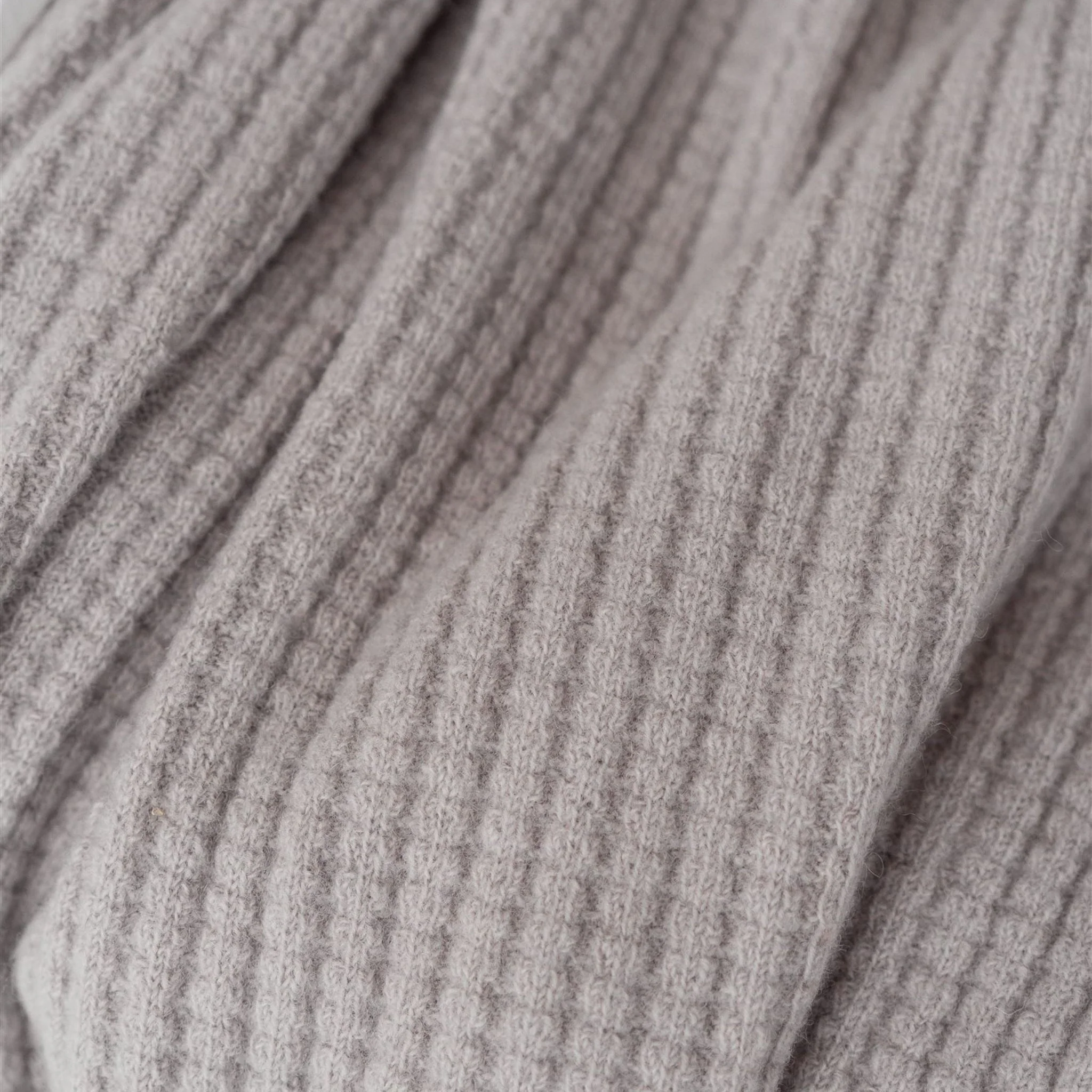 Cloud Ribbed Wool Throw Blanket - Image 8