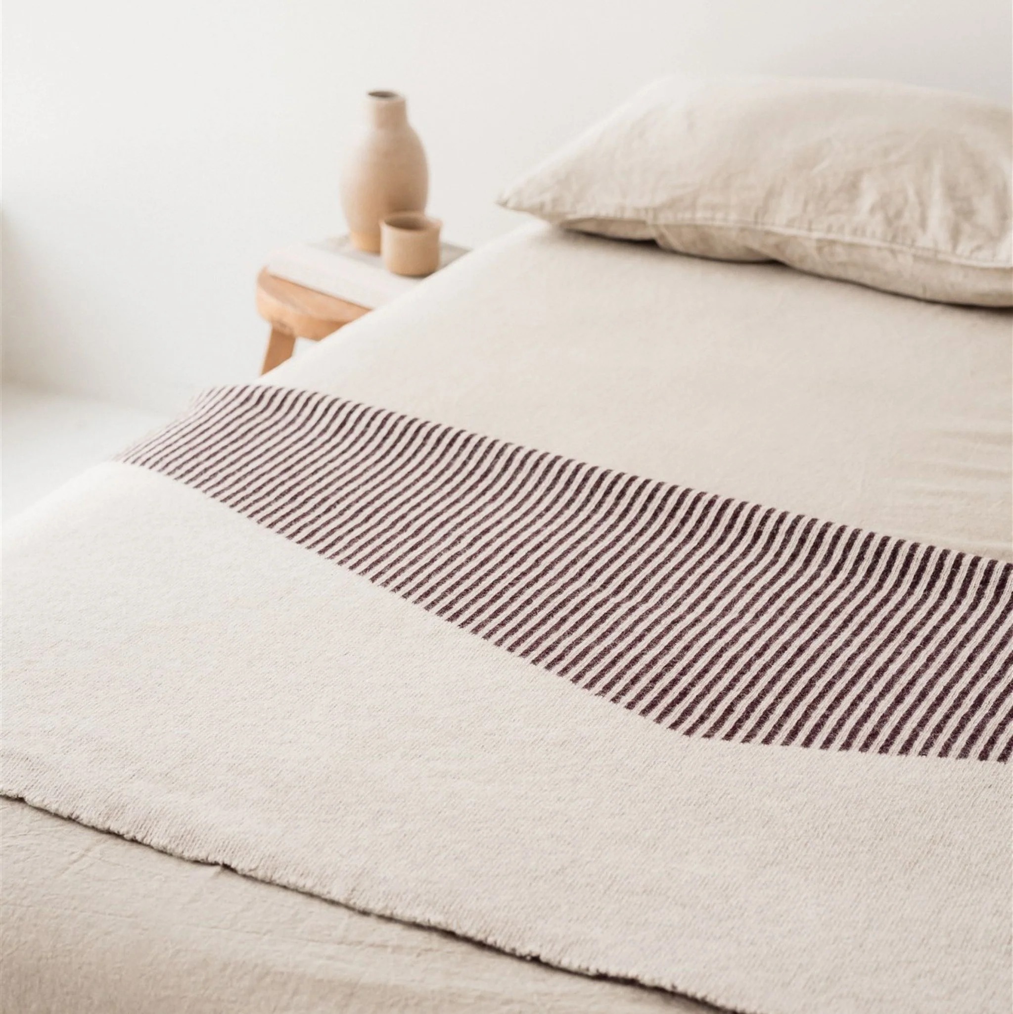 Fig Geometric Wool Throw Blanket - Image 10