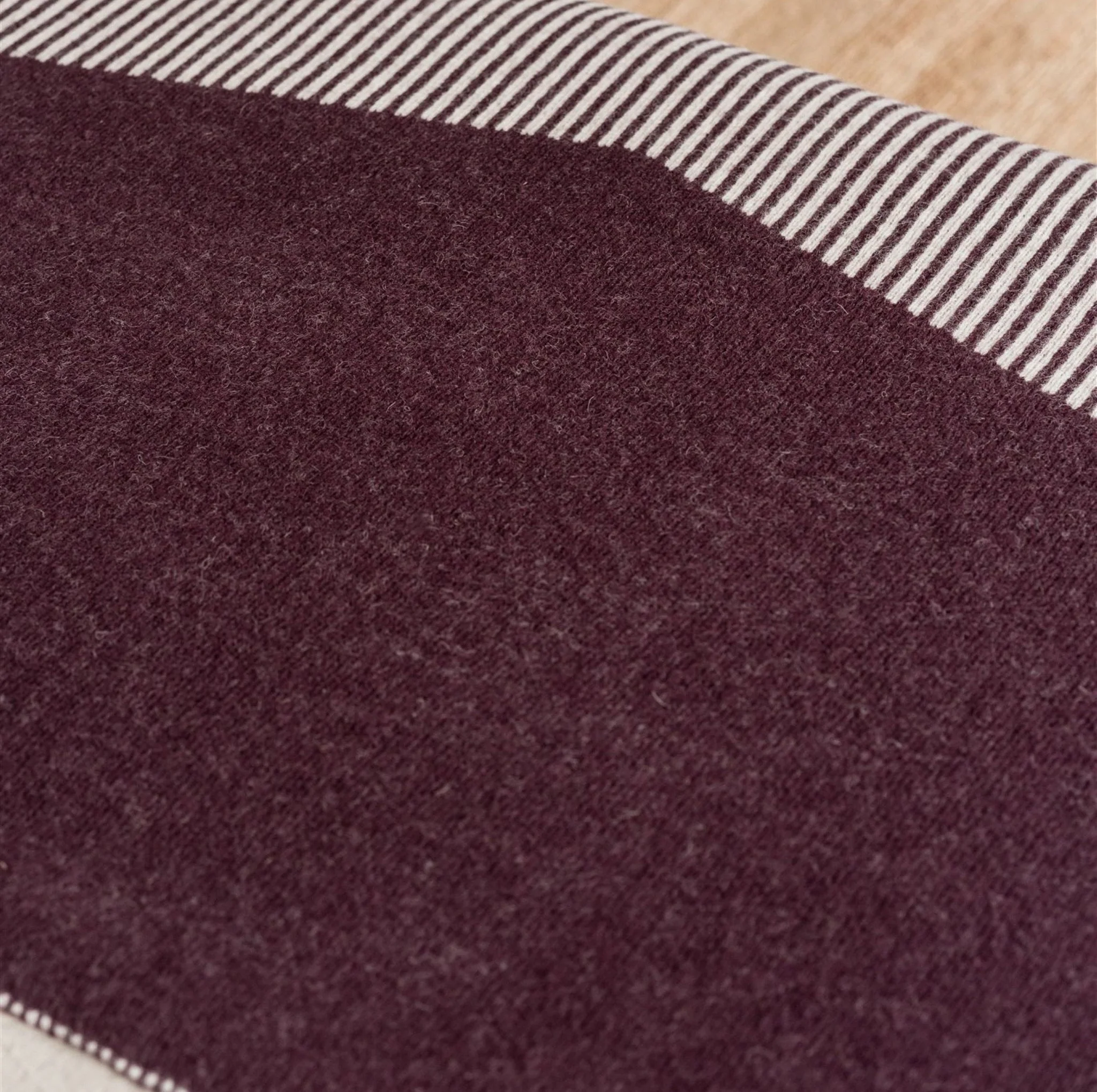 Fig Geometric Wool Throw Blanket - Image 7