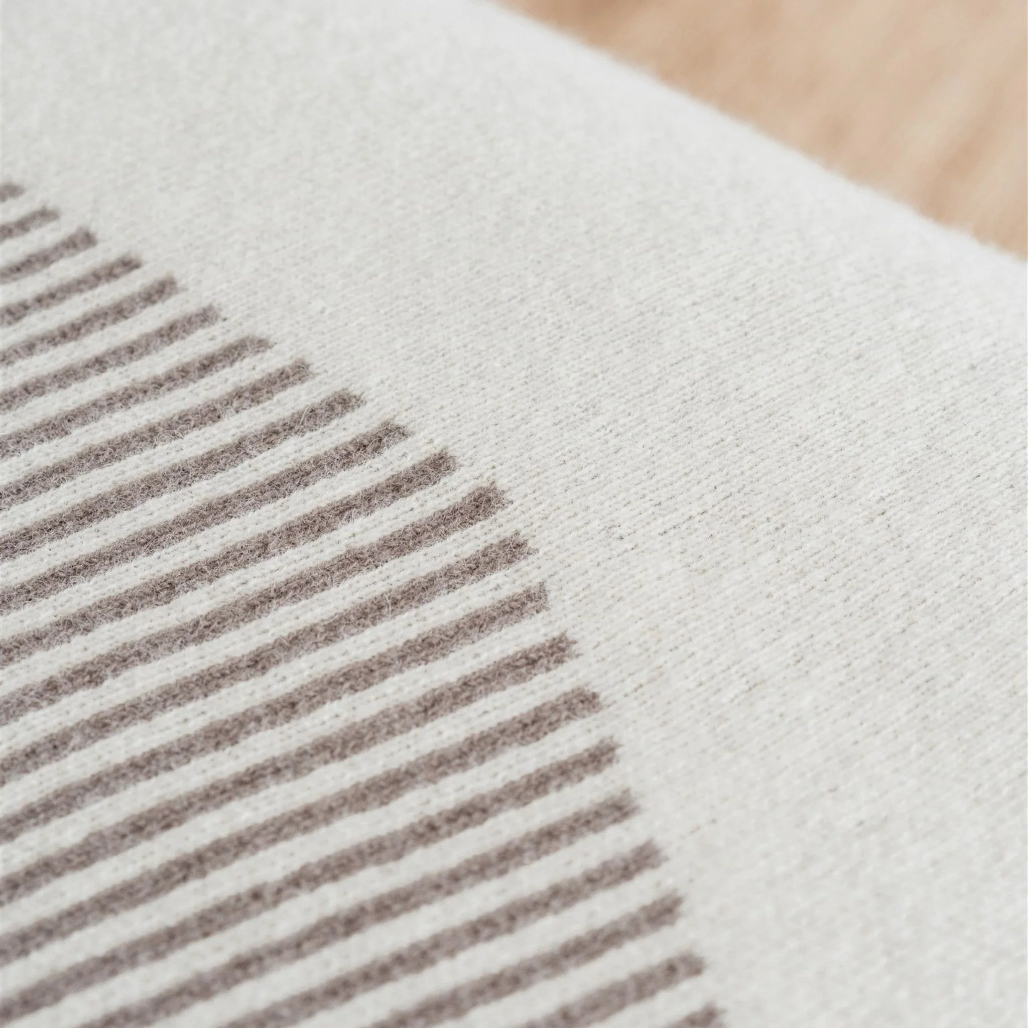 Mushroom Geometric Wool Throw Blanket - Image 10