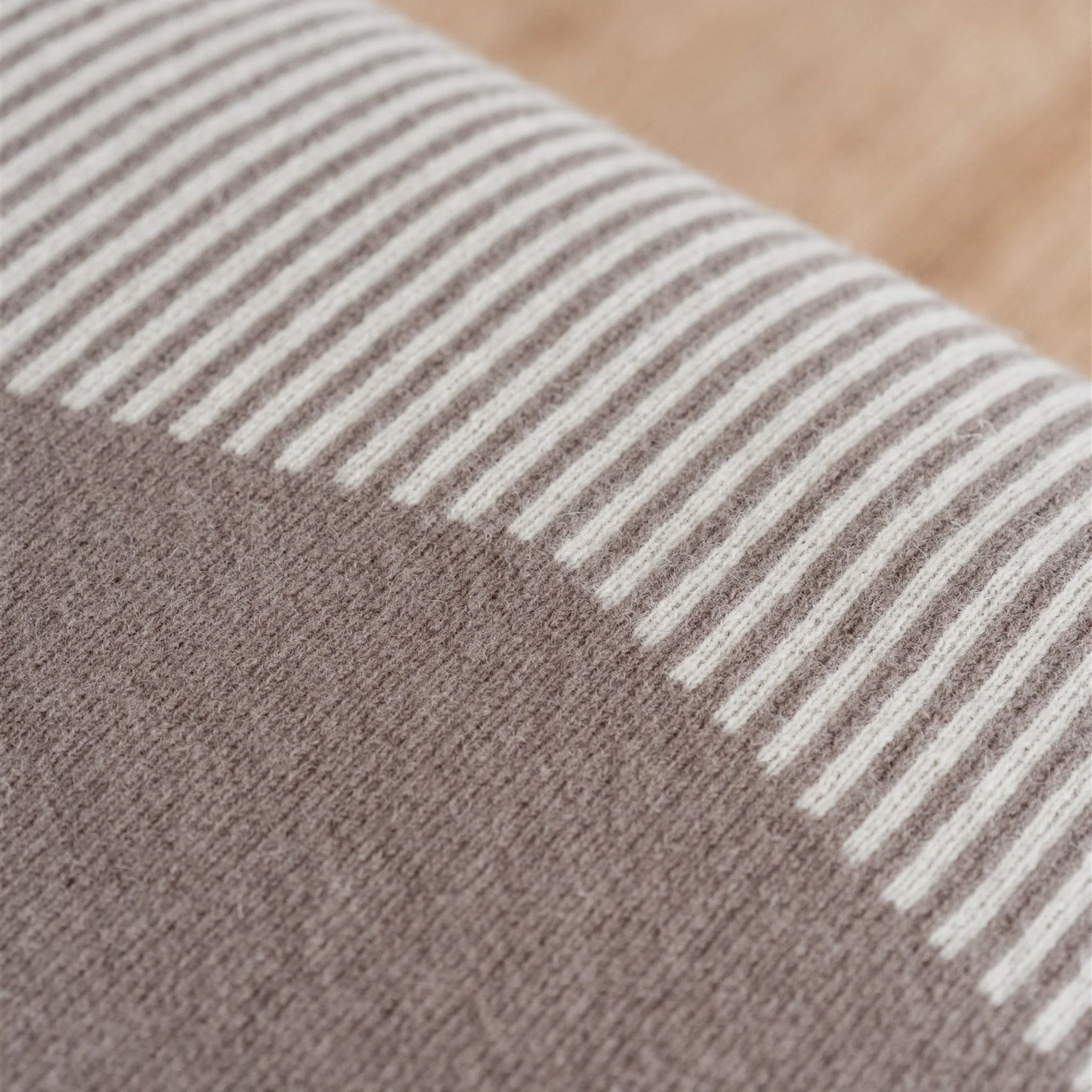 Mushroom Geometric Wool Throw Blanket - Image 9