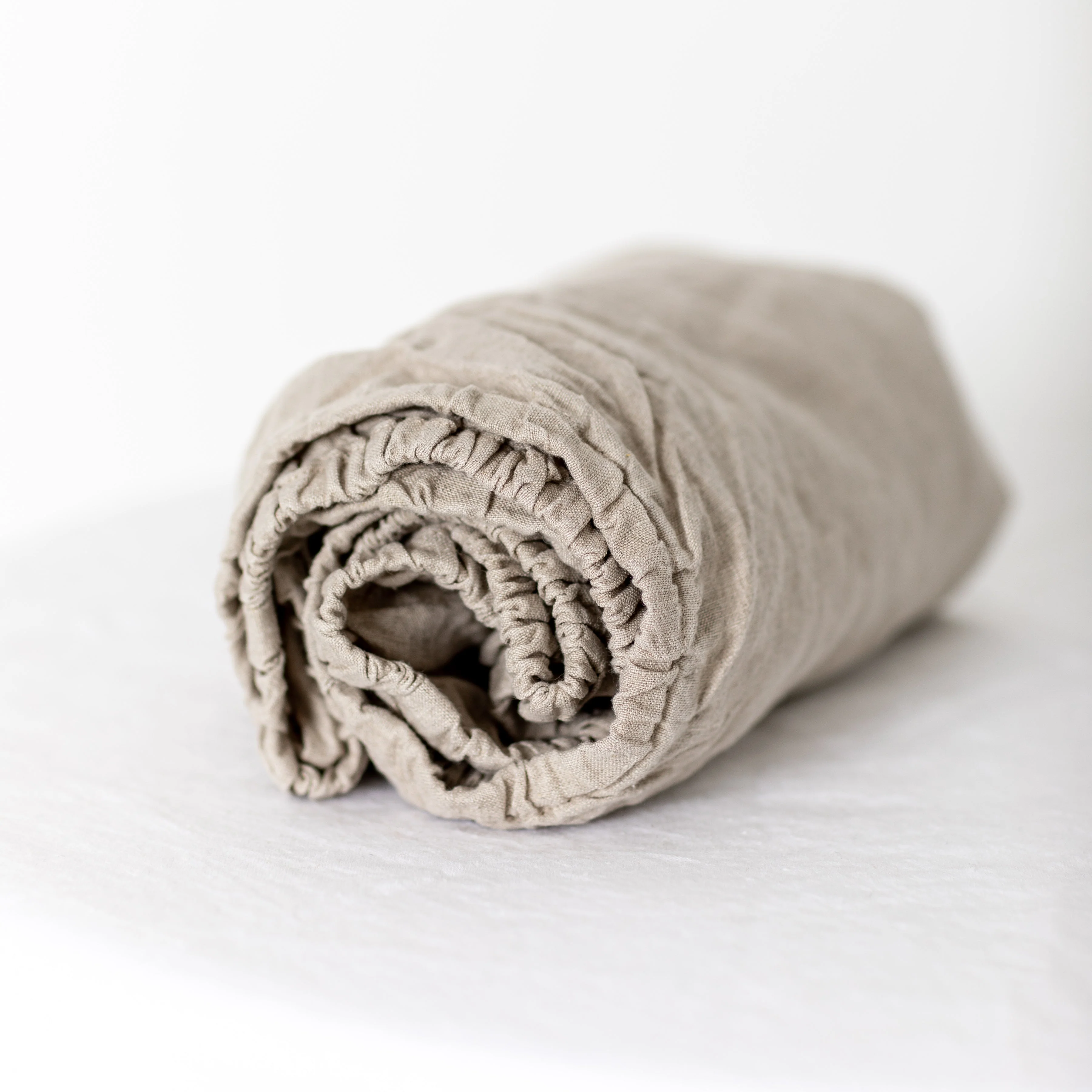 Natural Linen Cot/Bassinet Sheet - Image 5