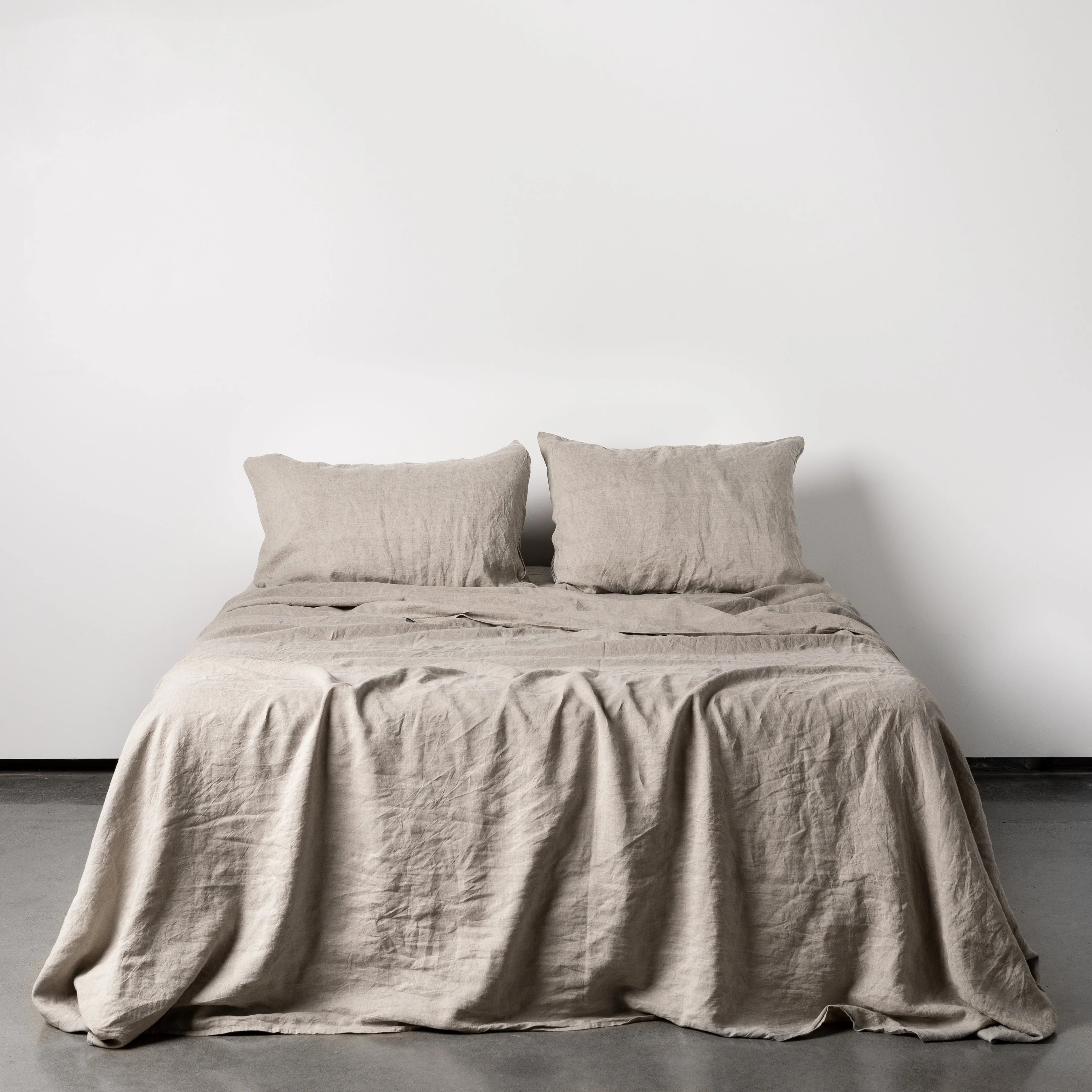 Natural Linen Fitted Sheet - Extra Deep Drop - Image 4