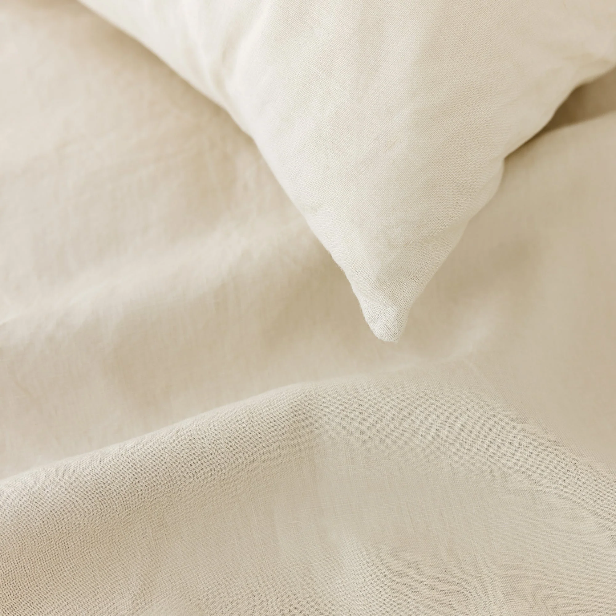 Oat Linen Fitted Sheet - Extra Deep Drop - Image 10