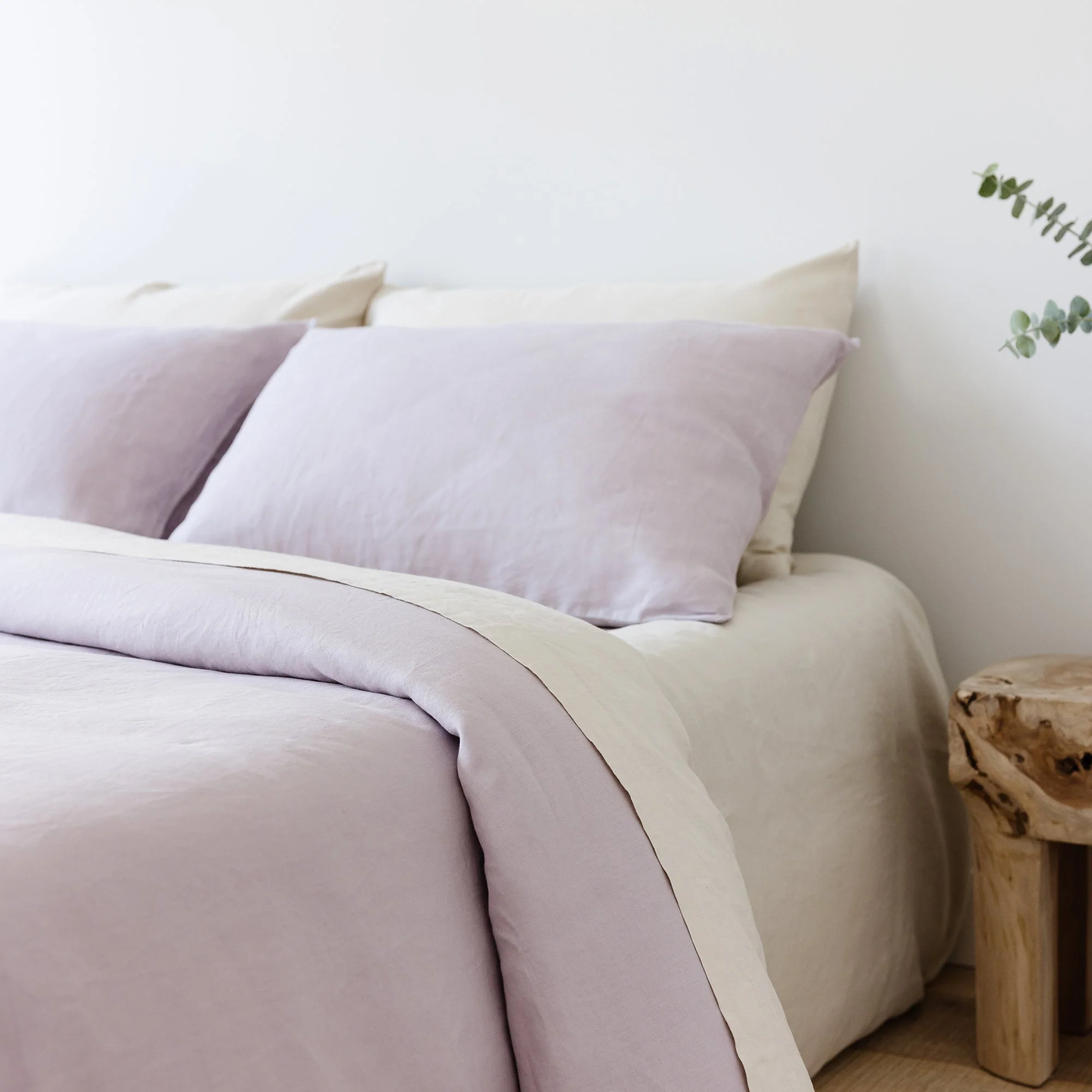 Oat Linen Fitted Sheet - Extra Deep Drop - Image 8