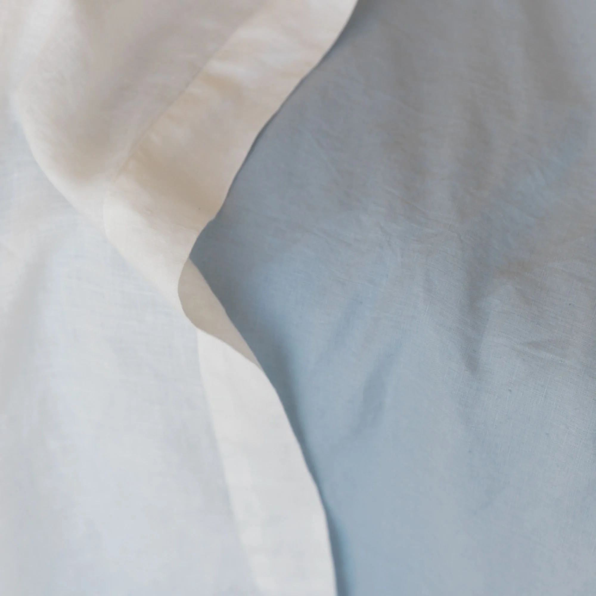 Off White Linen Fitted Sheet - Extra Deep Drop - Image 6
