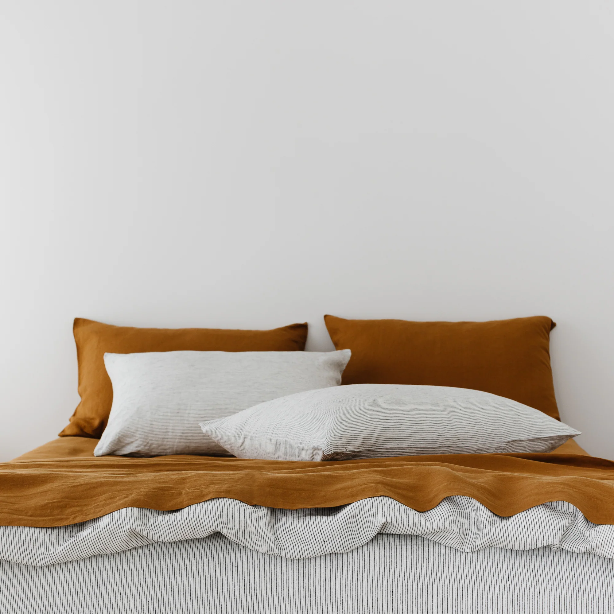 Pinstripes Linen Duvet - Image 7