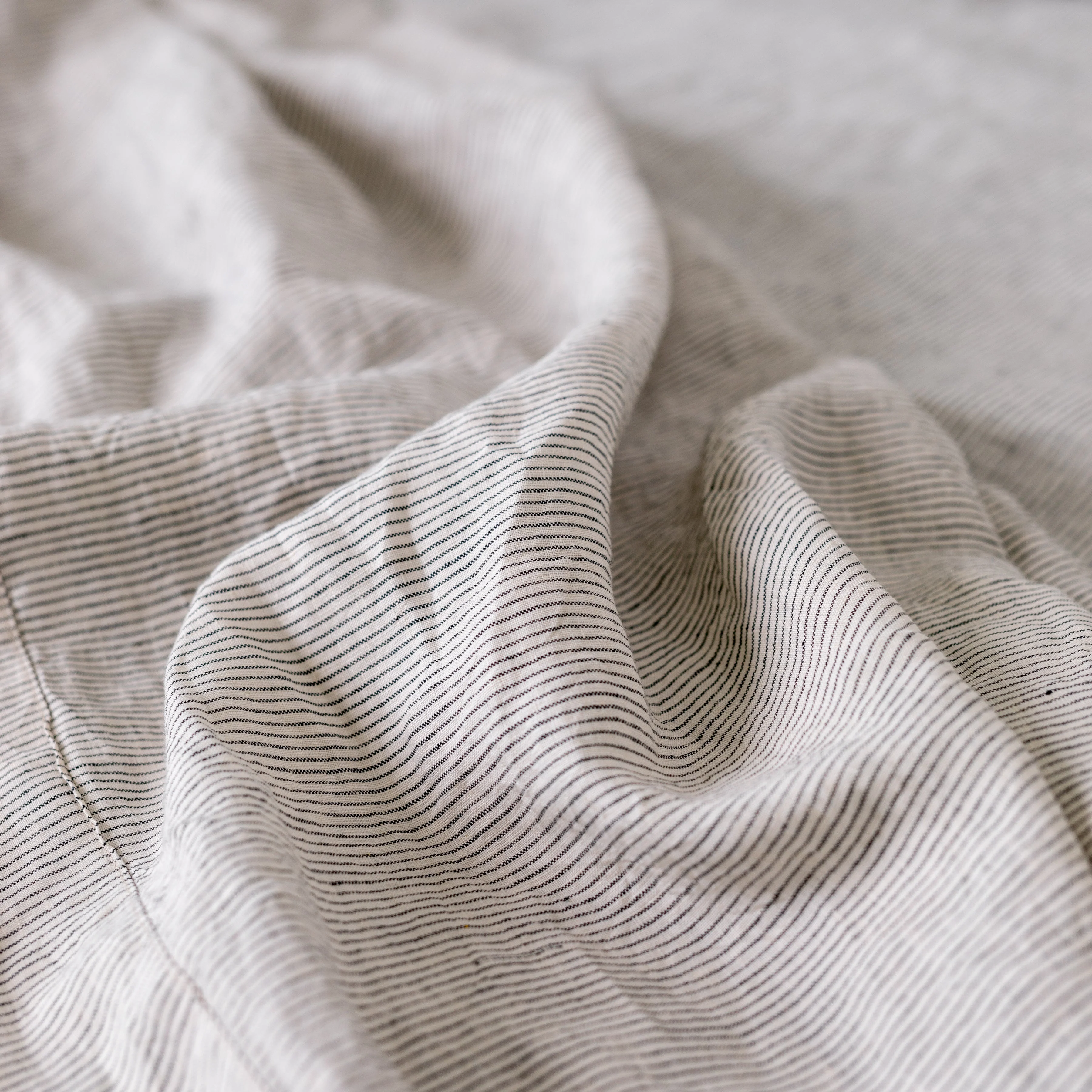 Pinstripes Linen Fitted Sheet - Image 6