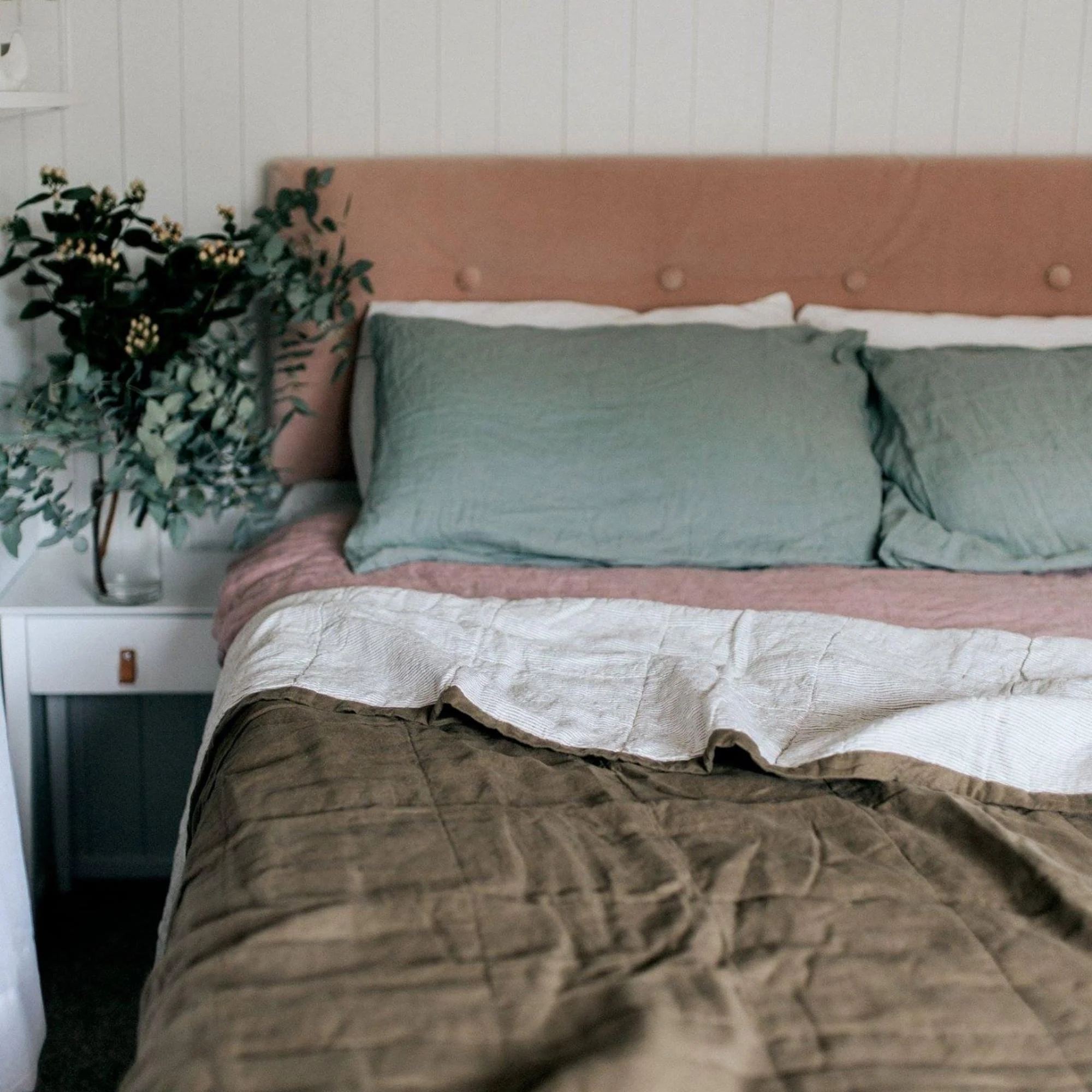 Sage Green Linen Pillowcases - Image 16