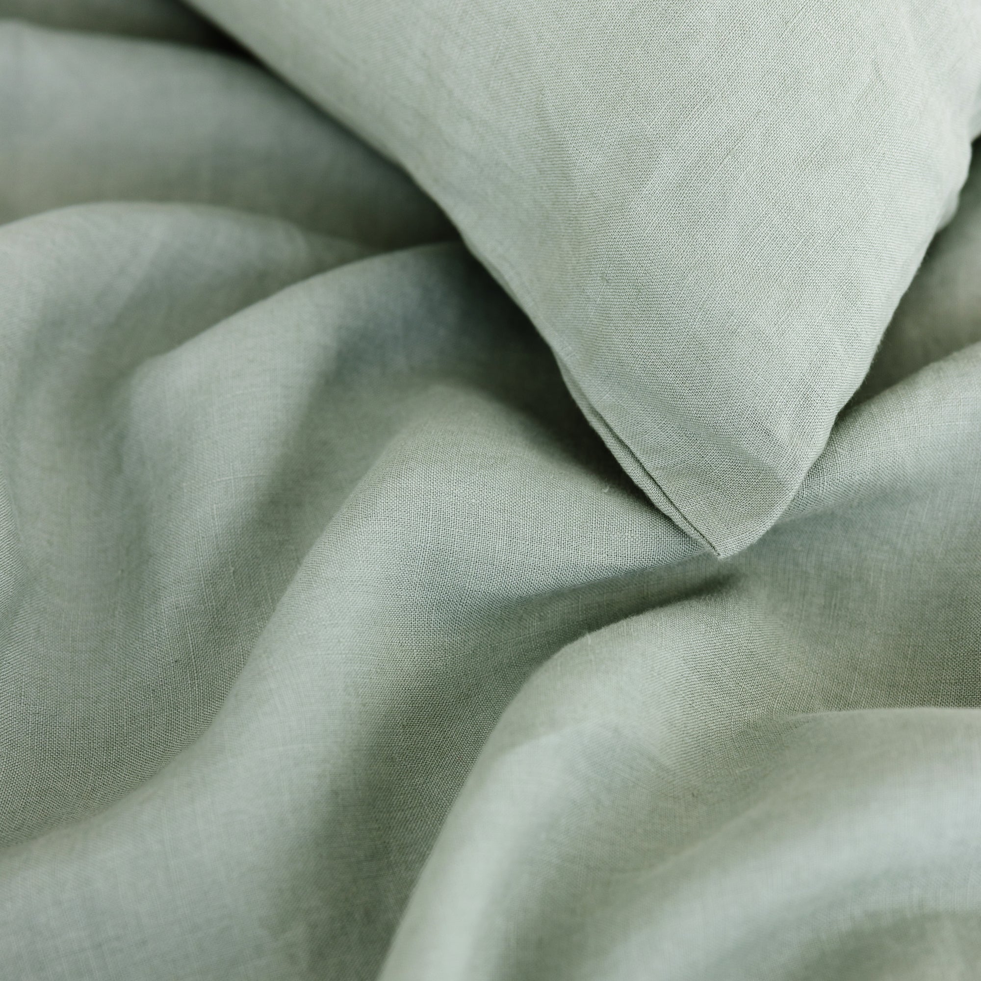Sage Green Linen Cushion Cover - Image 3