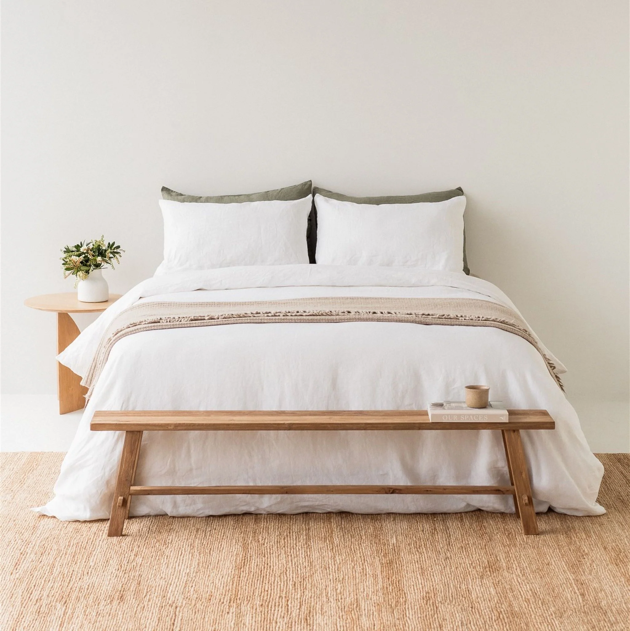 Sand Ribbed Wool Throw Blanket - Image 3