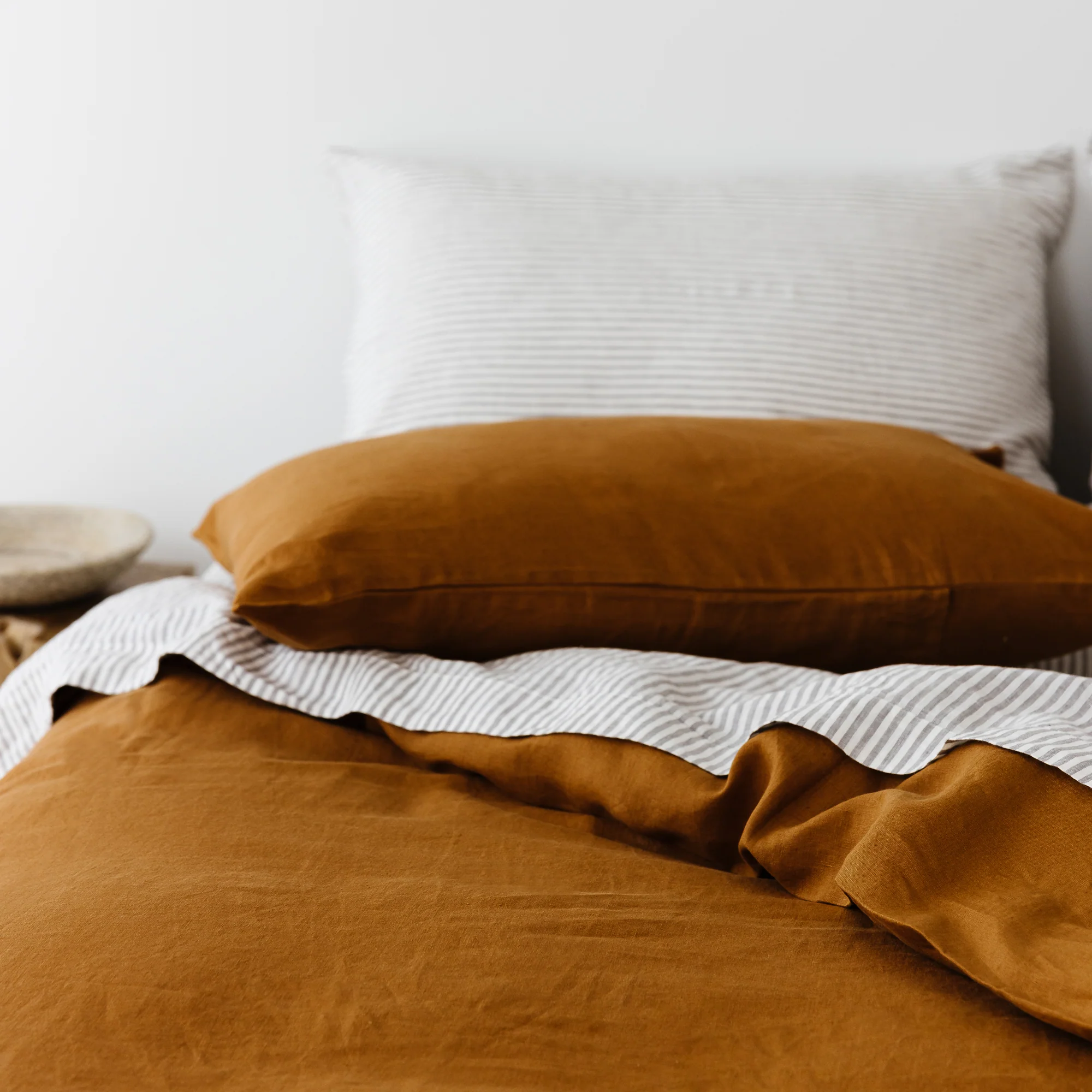 Tobacco Linen Duvet - Image 3