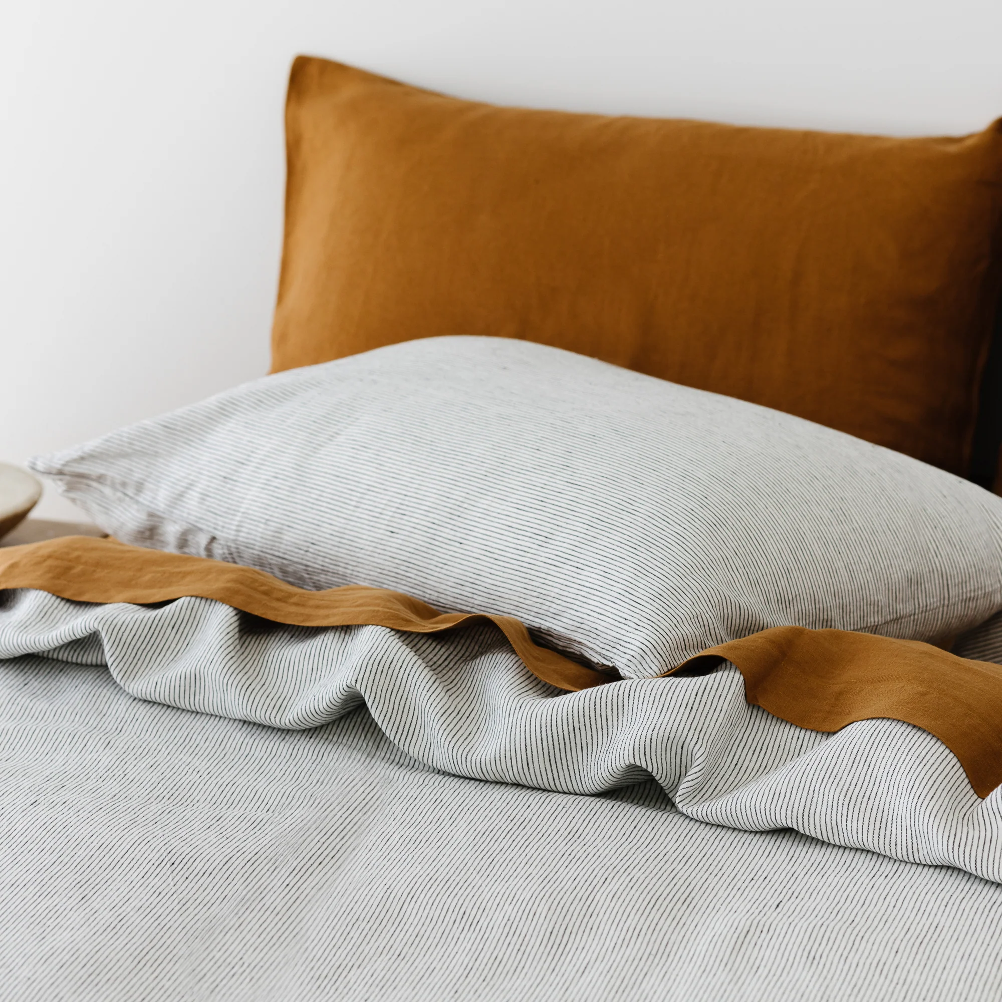 Tobacco Linen Fitted Sheet - Image 8