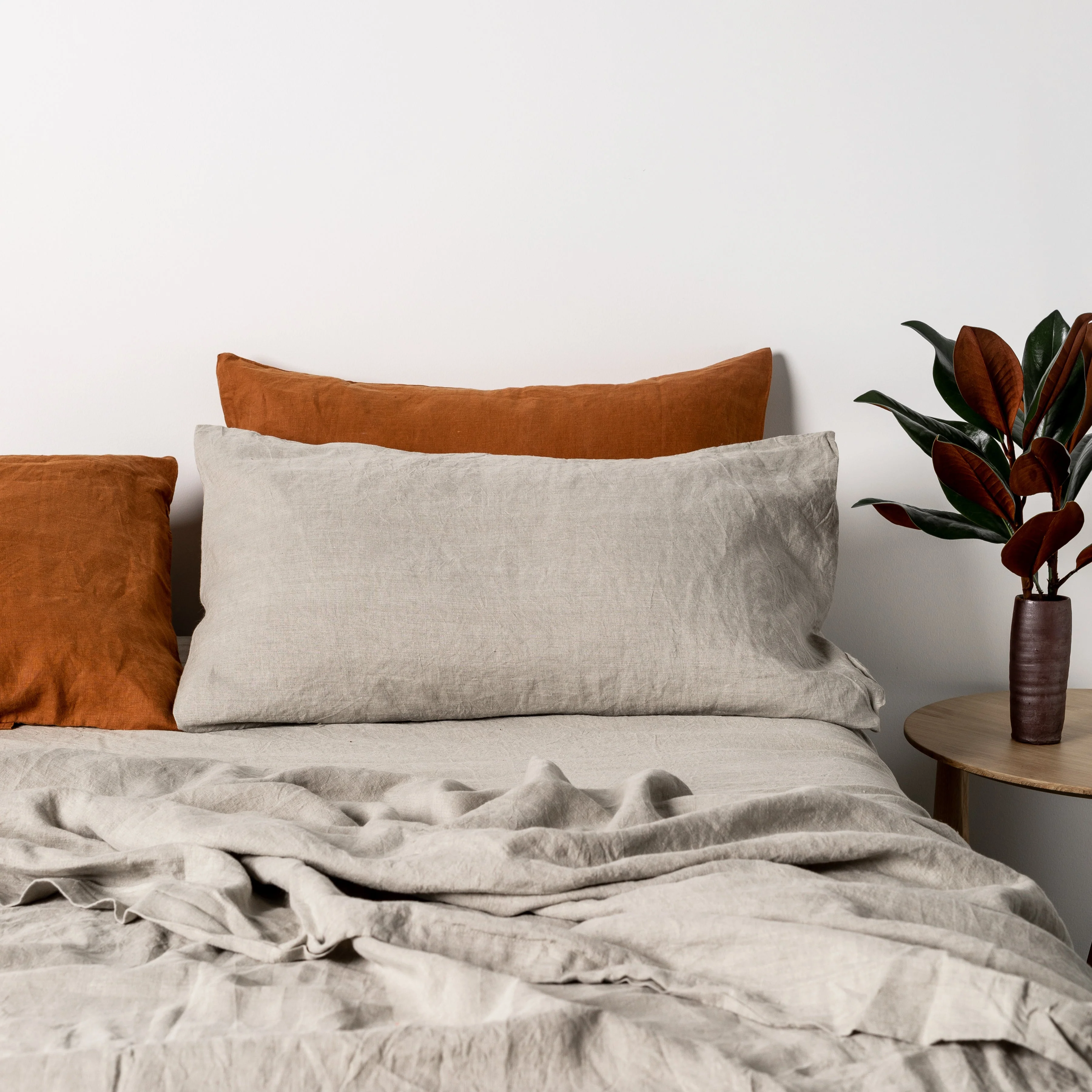 Tobacco Linen Pillowcases - Image 8